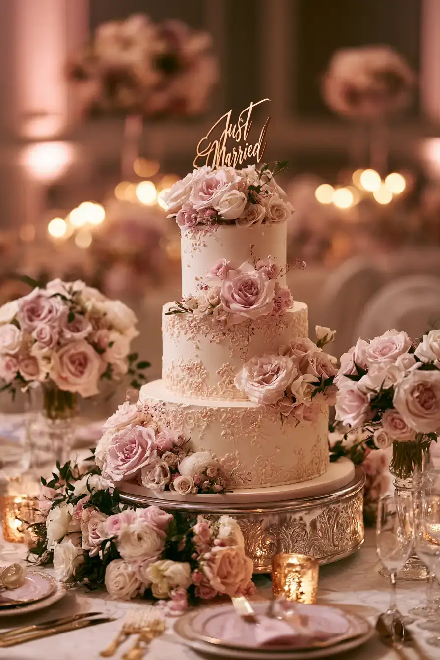 27 Elegant Just Married Cake Ideas for a Picture Perfect Reception