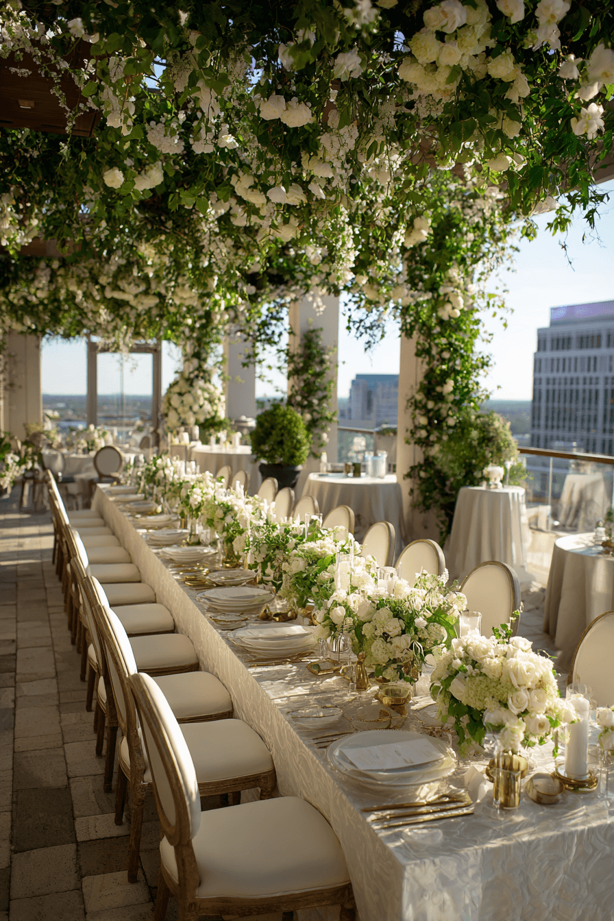 27 Breathtaking Rooftop Wedding Reception Ideas You'll Love
