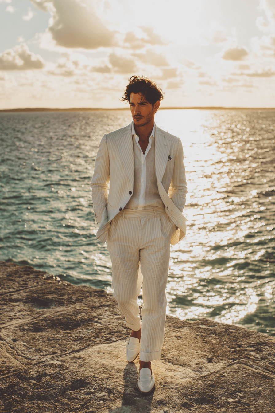 27 Beach Wedding Outfit Ideas for Men That Look Effortlessly Stylish