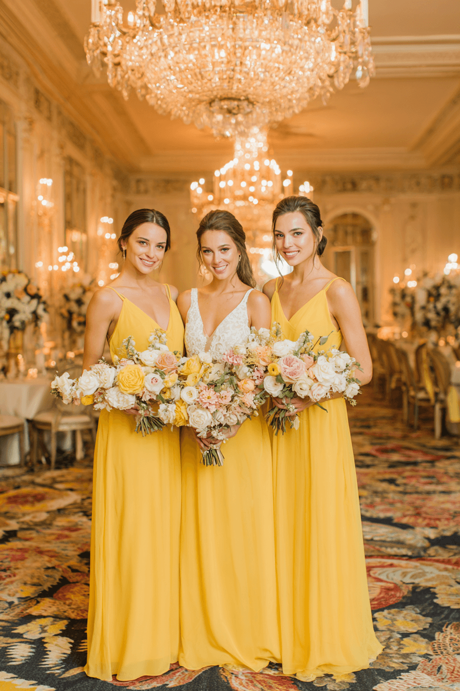 27 Stunning Butter Yellow Bridesmaid Dresses for a Chic Wedding Party