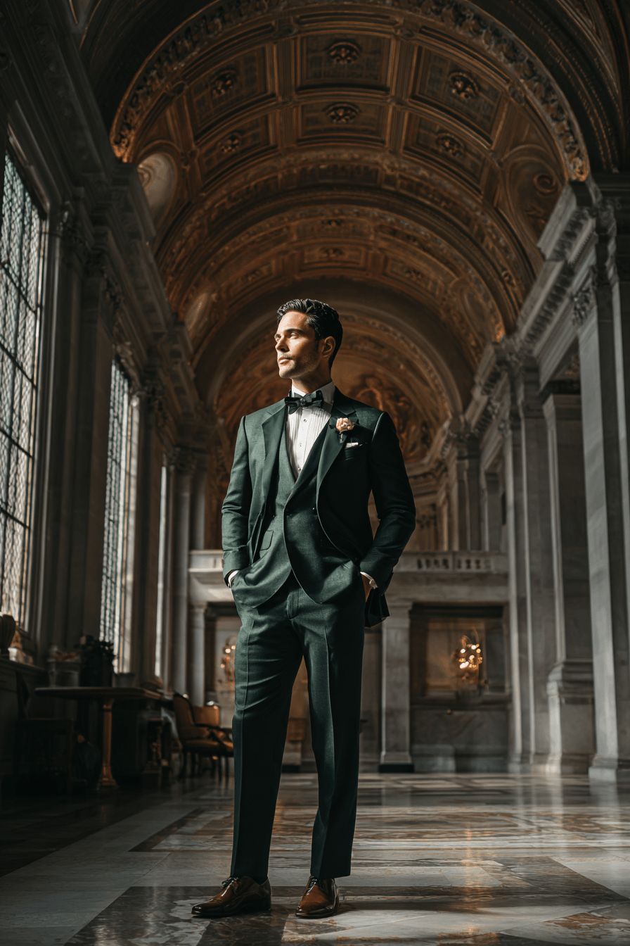27 Green Groom Attire Combinations for a Sophisticated Wedding