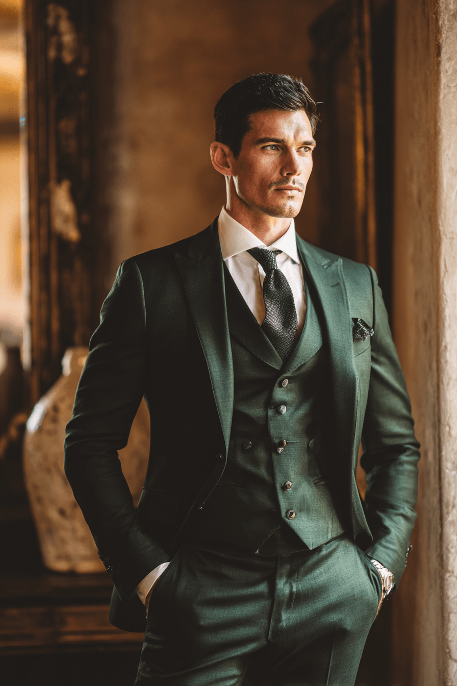 27 Green Groom Attire Combinations for a Sophisticated Wedding