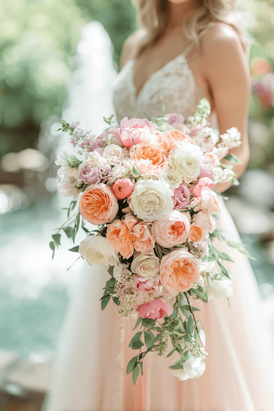 27 Beautiful Cascading Wedding Bouquets for Your Dream Wedding