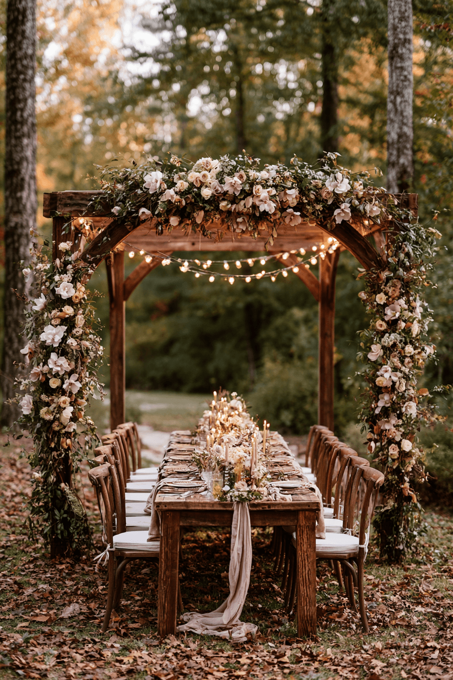 27 Cozy Fall Outdoor Wedding Ideas for a Romantic Autumn Ceremony