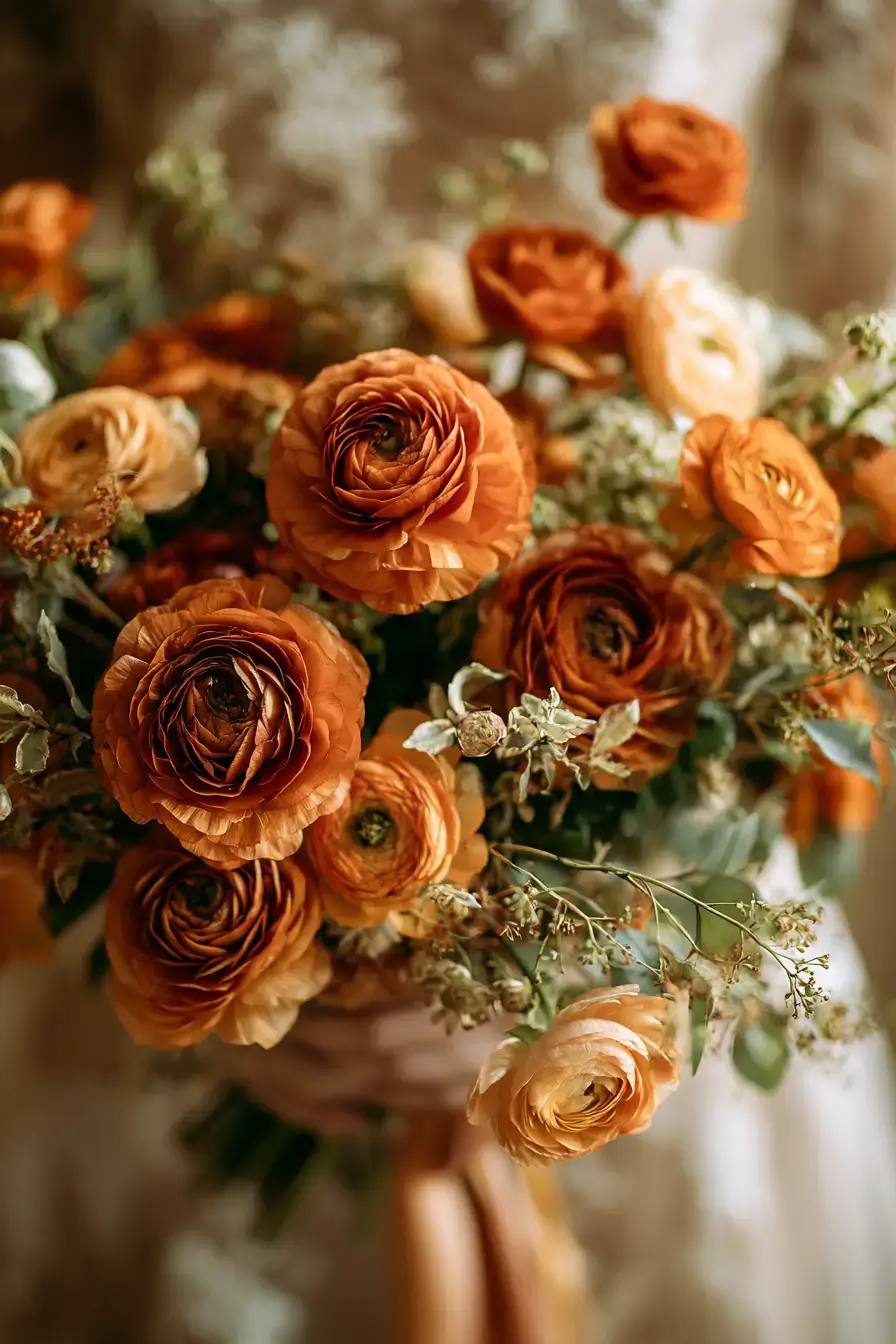27 Elegant Burnt Orange Wedding Flower Ideas for a Timeless Look