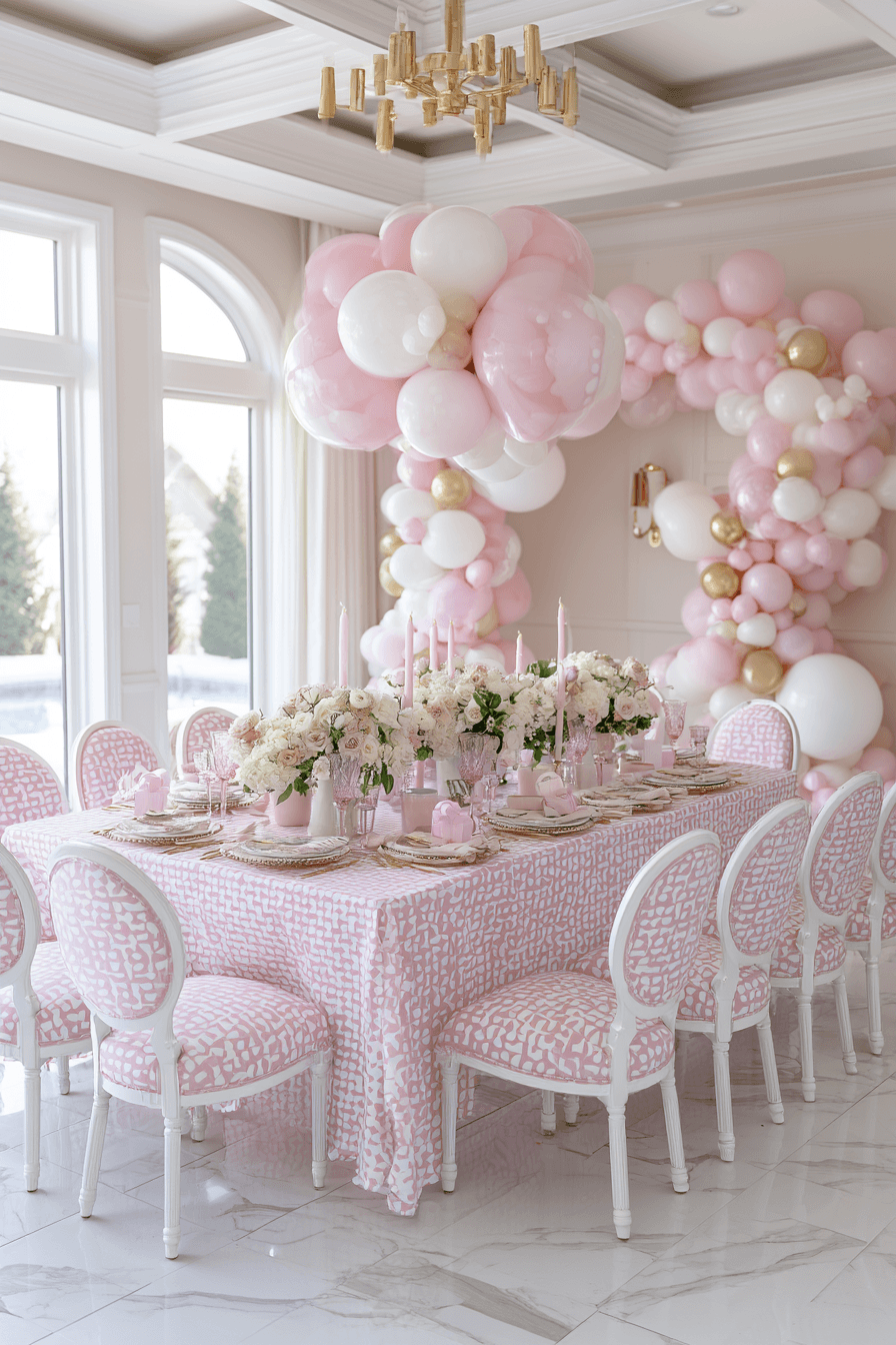 27 Pink and White Birthday Decor Ideas for an Elegant Celebration