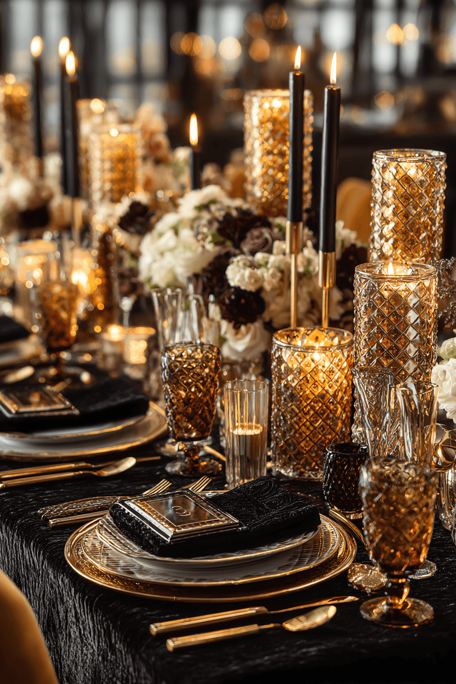 27 Fabulous Black and Gold Dinner Party Ideas for a Glamorous Celebration