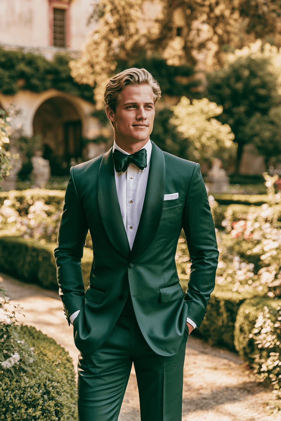 27 Green Tuxedo Wedding Ideas for a Stylish and Modern Celebration