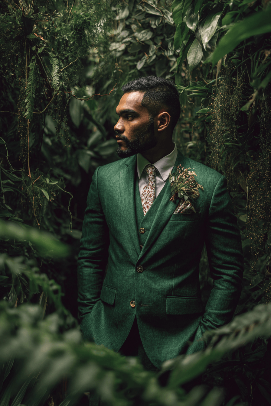 27 Green Groom Attire Combinations for a Sophisticated Wedding