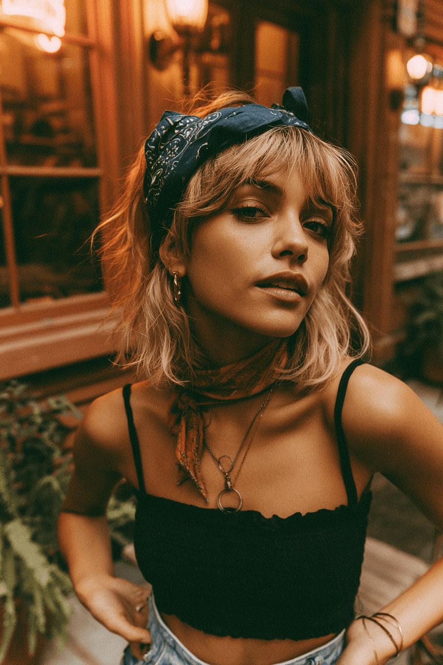 27 Stylish Bandana Hairstyles for Short Hair to Elevate Your Look