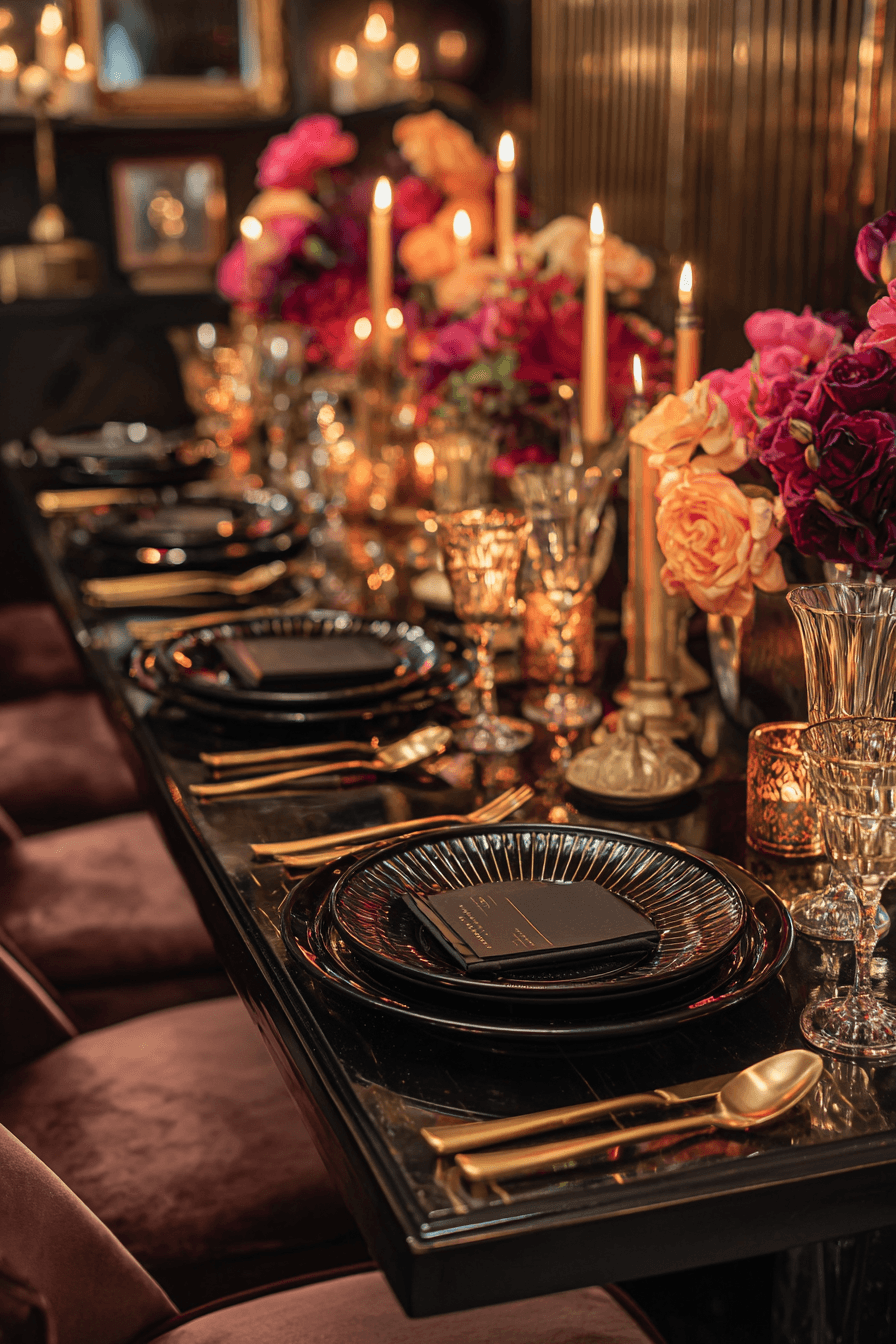 27 Fabulous Black and Gold Dinner Party Ideas for a Glamorous Celebration
