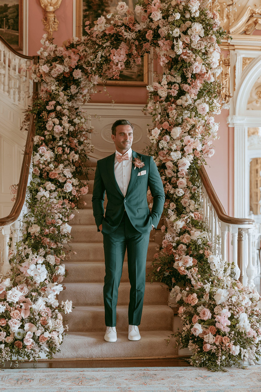 27 Green Tuxedo Wedding Ideas for a Stylish and Modern Celebration
