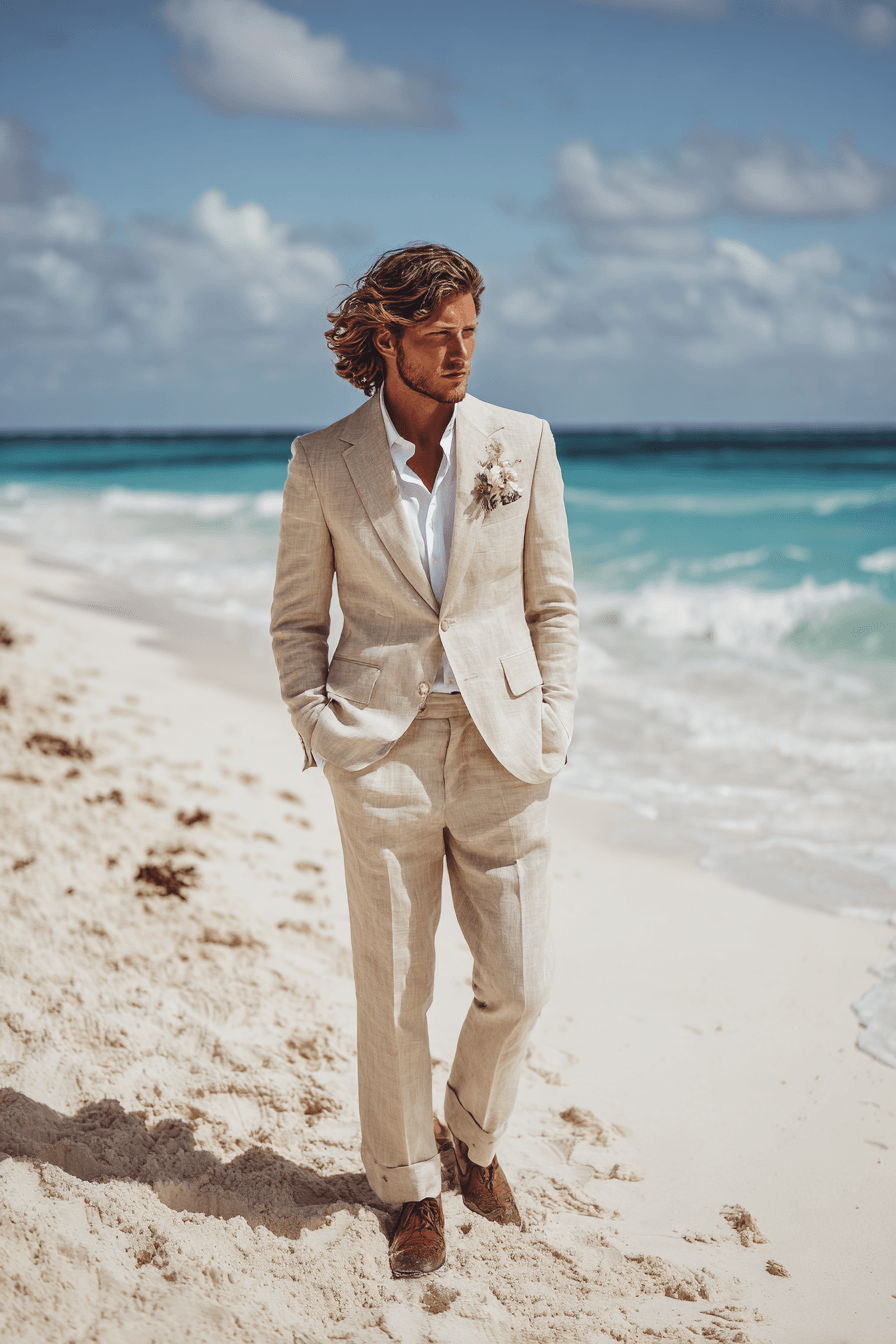 27 Beach Wedding Outfit Ideas for Men That Look Effortlessly Stylish