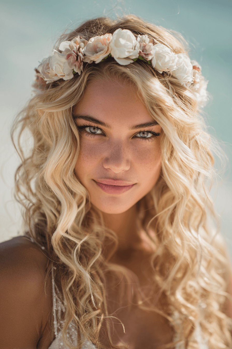 27 Effortless Beach Wedding Hairstyles for a Natural Bridal Glow