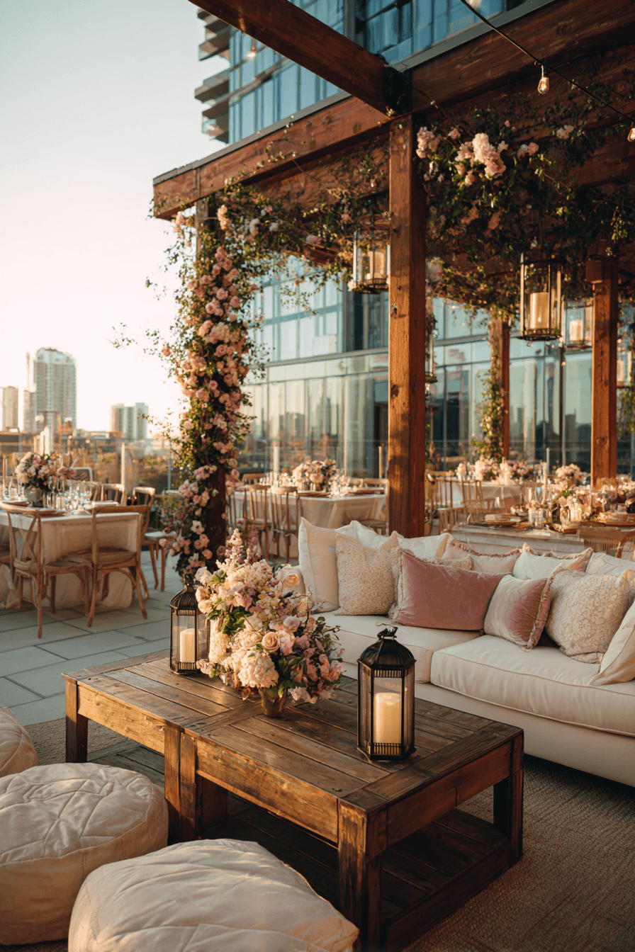 27 Breathtaking Rooftop Wedding Reception Ideas You'll Love
