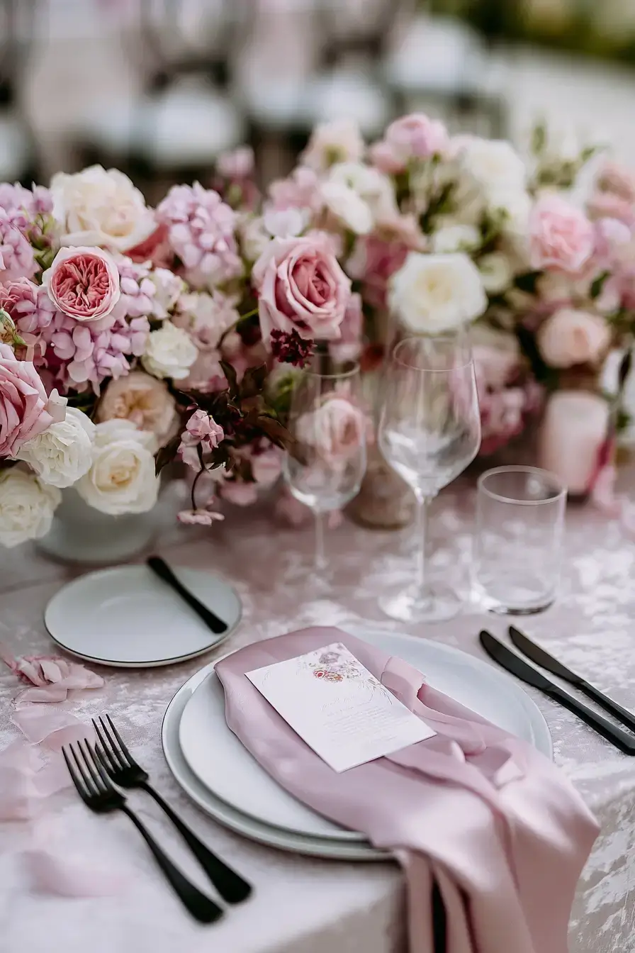 27 Beautiful Burgundy and Blush Wedding Color Combinations