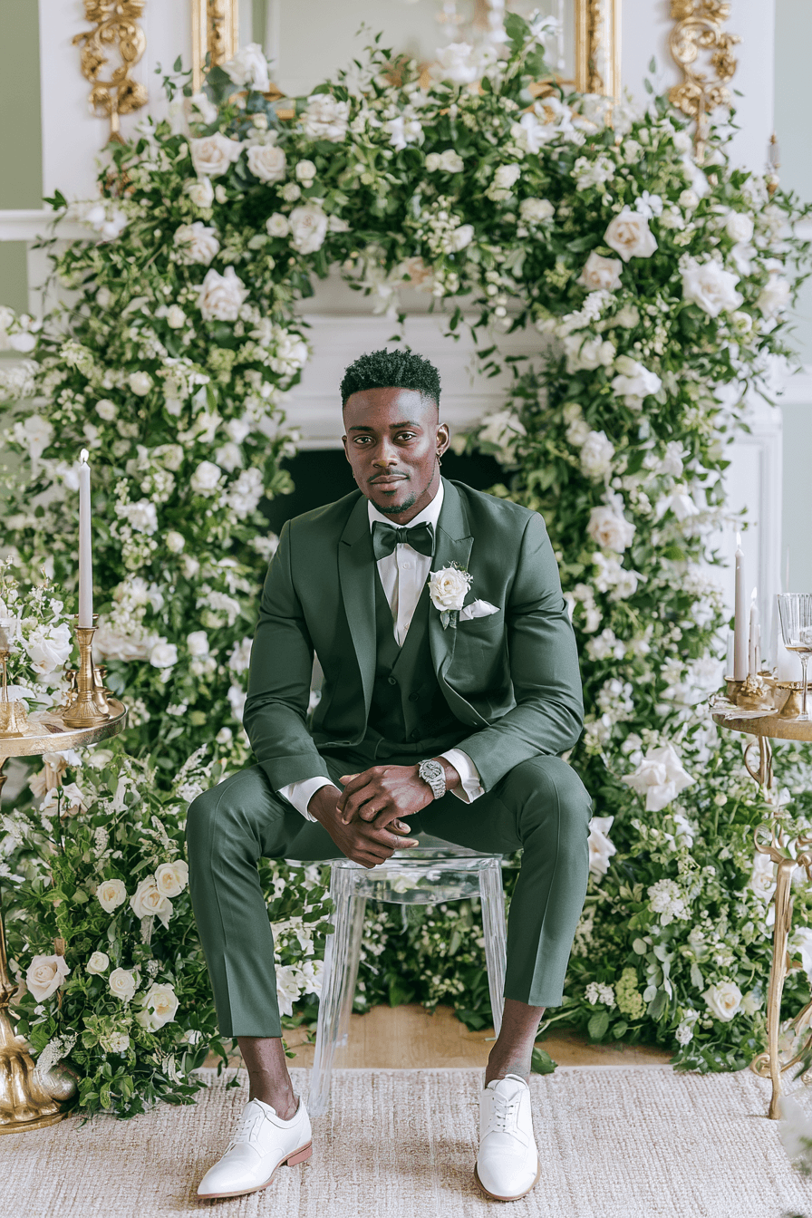 27 Green Tuxedo Wedding Ideas for a Stylish and Modern Celebration