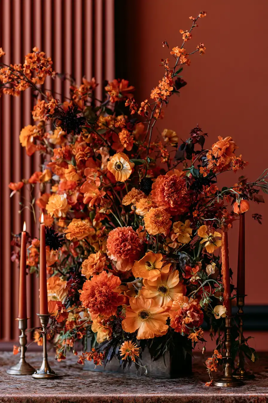 27 Elegant Burnt Orange Wedding Flower Ideas for a Timeless Look
