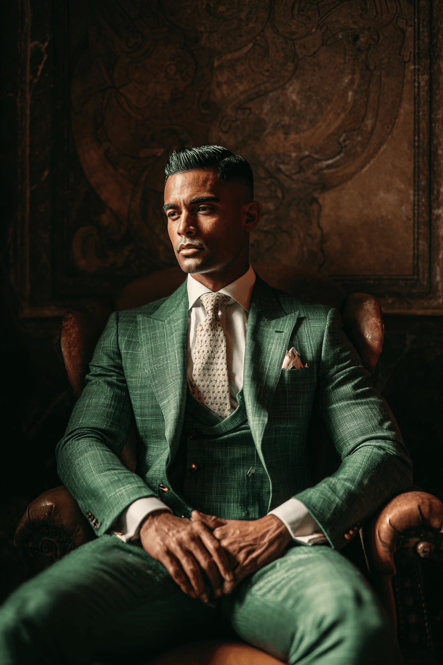 27 Green Groom Attire Combinations for a Sophisticated Wedding