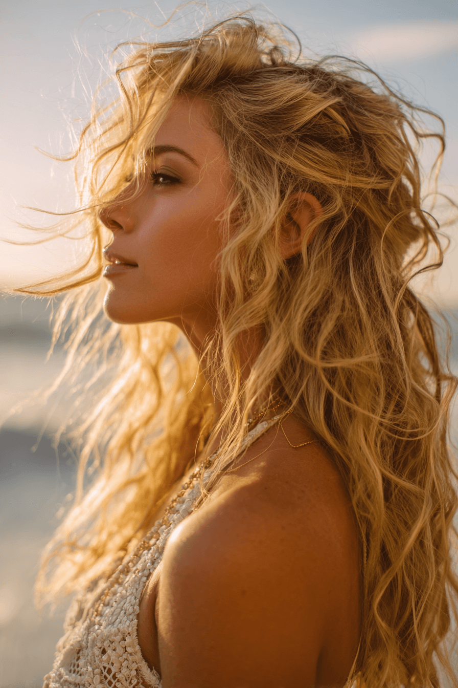 27 Effortless Beach Wedding Hairstyles for a Natural Bridal Glow