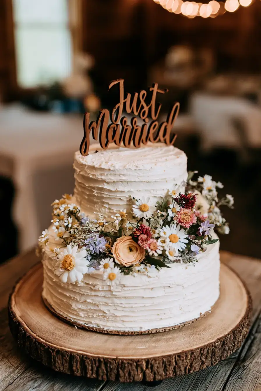27 Elegant Just Married Cake Ideas for a Picture Perfect Reception