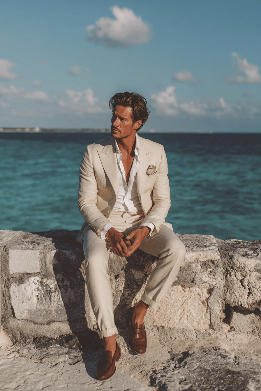 27 Beach Wedding Outfit Ideas for Men That Look Effortlessly Stylish