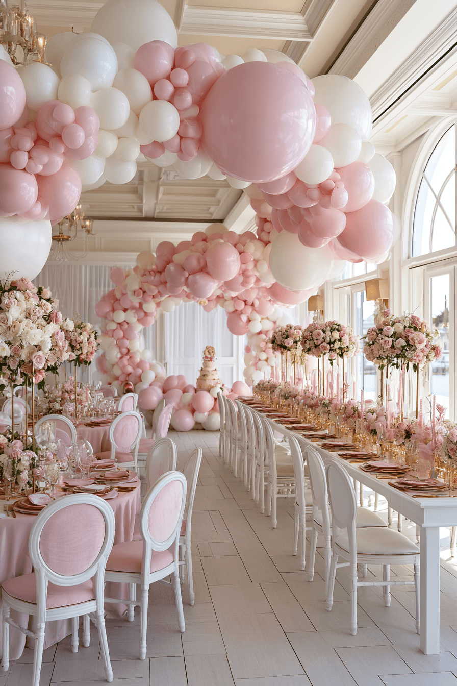 27 Pink and White Birthday Decor Ideas for an Elegant Celebration