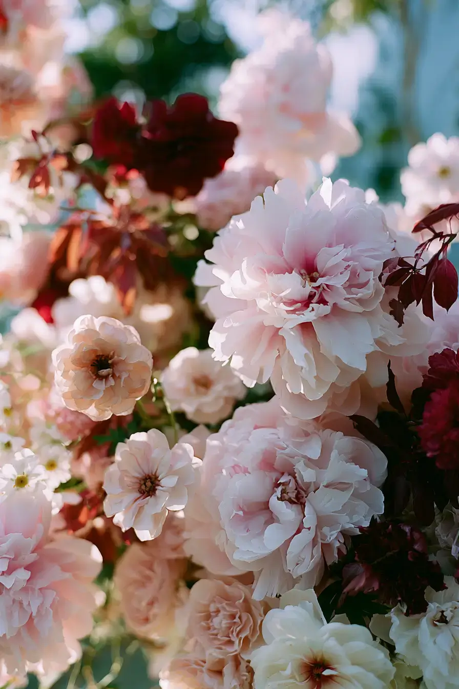 27 Beautiful Burgundy and Blush Wedding Color Combinations