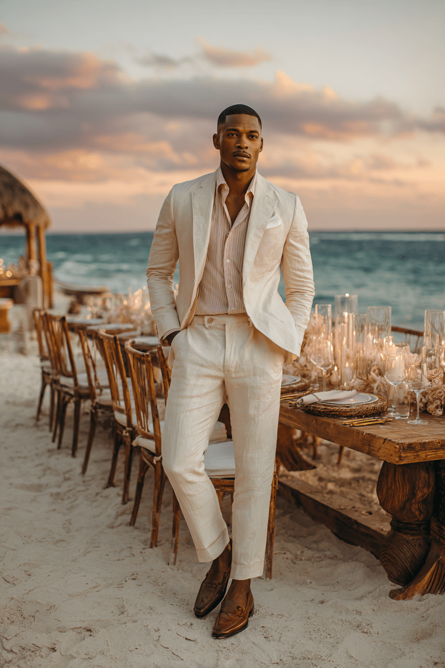 27 Beach Wedding Outfit Ideas for Men That Look Effortlessly Stylish
