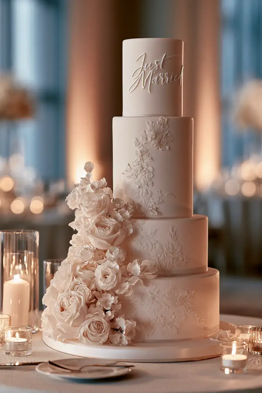 27 Elegant Just Married Cake Ideas for a Picture Perfect Reception