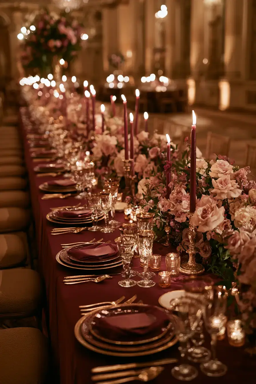 27 Beautiful Burgundy and Blush Wedding Color Combinations