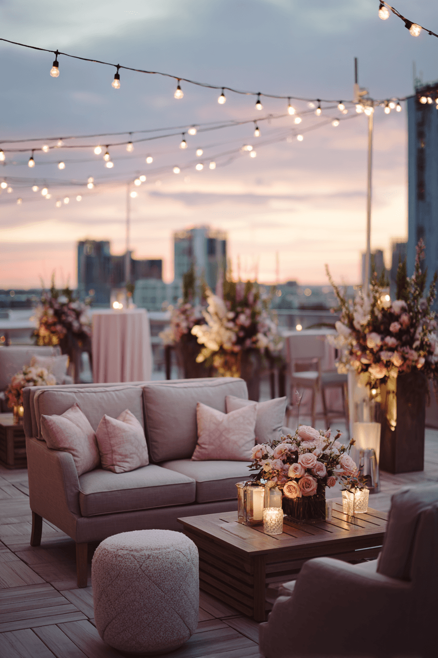 27 Breathtaking Rooftop Wedding Reception Ideas You'll Love