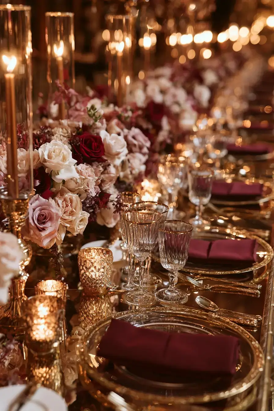 27 Beautiful Burgundy and Blush Wedding Color Combinations