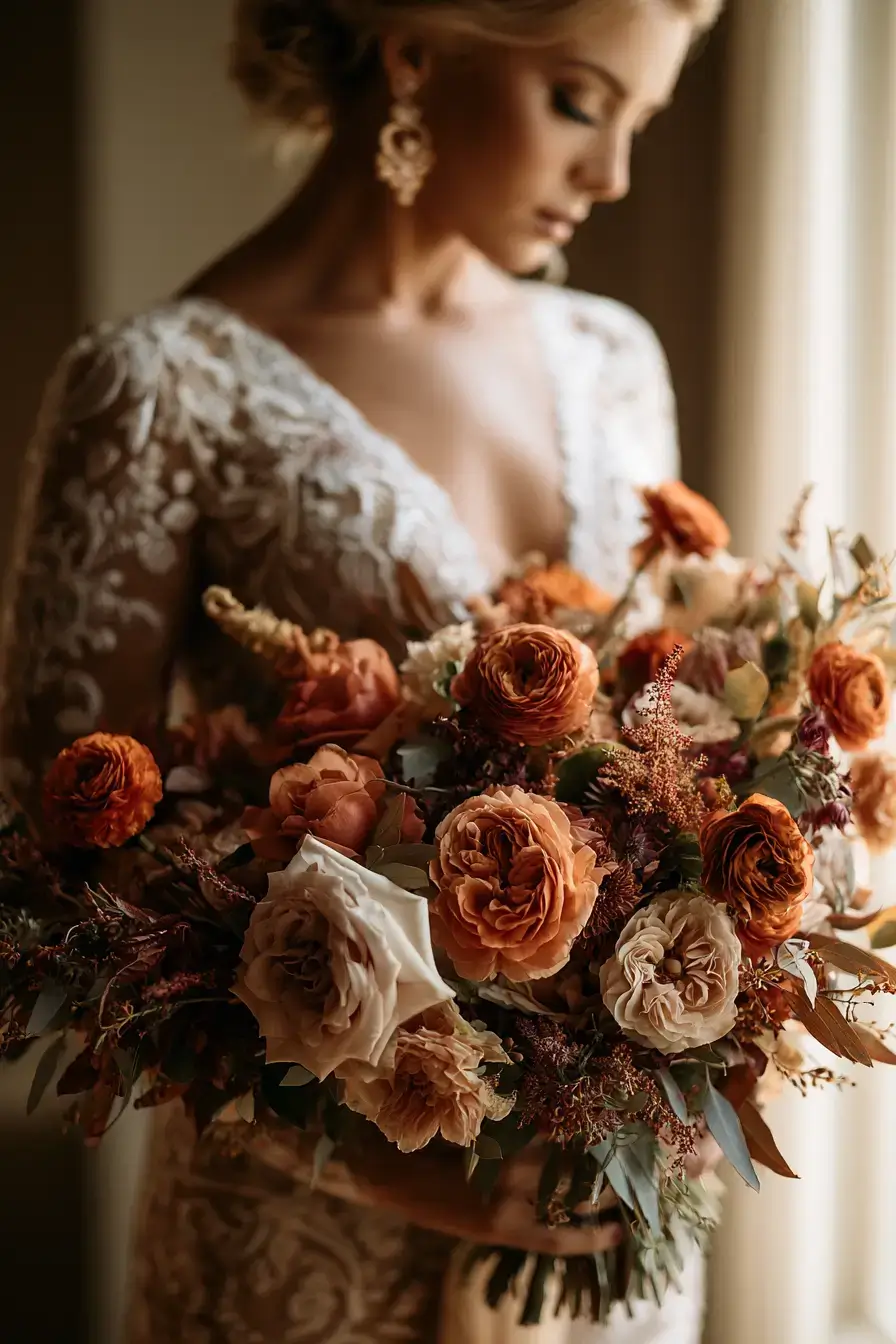 27 Elegant Burnt Orange Wedding Flower Ideas for a Timeless Look
