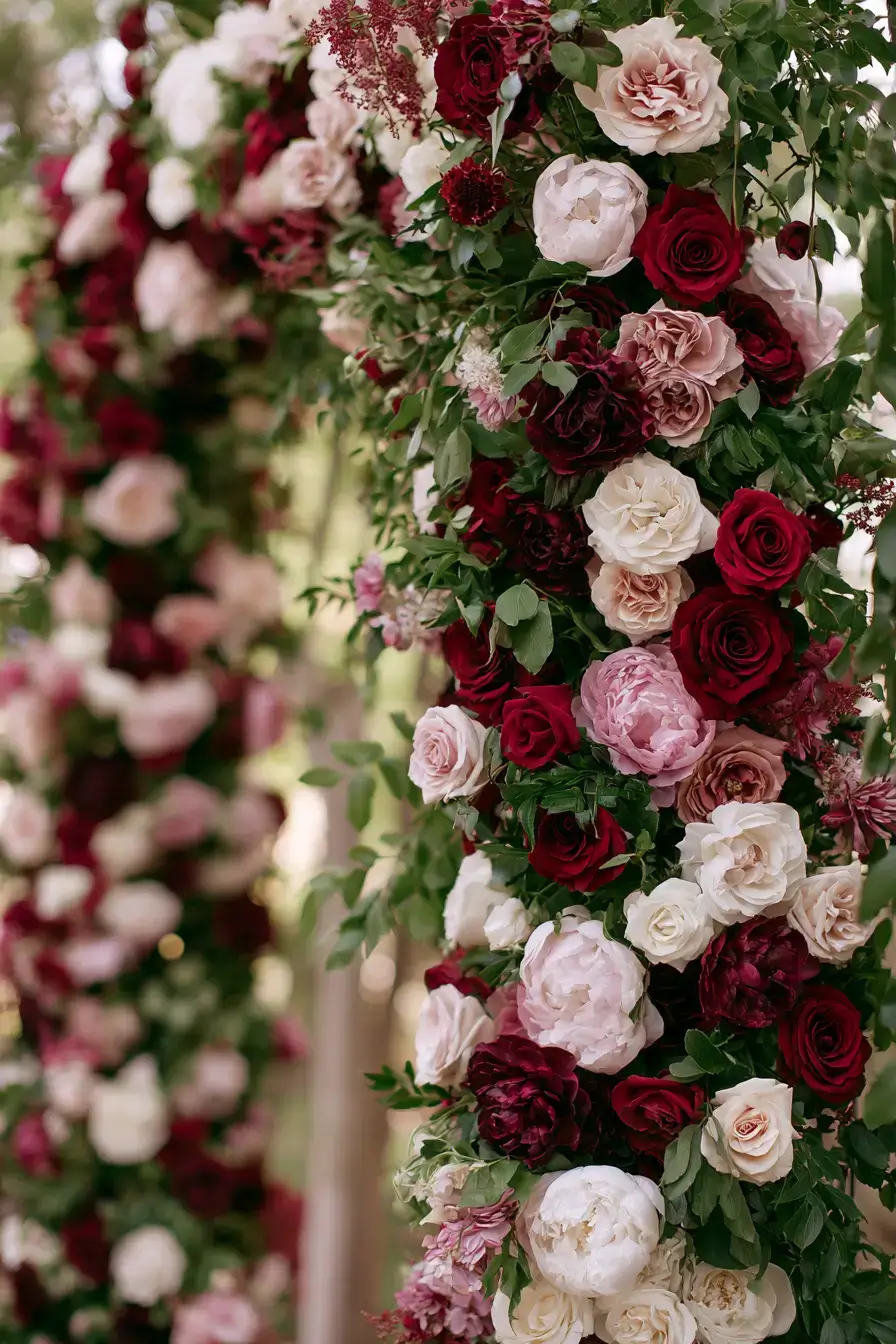 27 Beautiful Burgundy and Blush Wedding Color Combinations