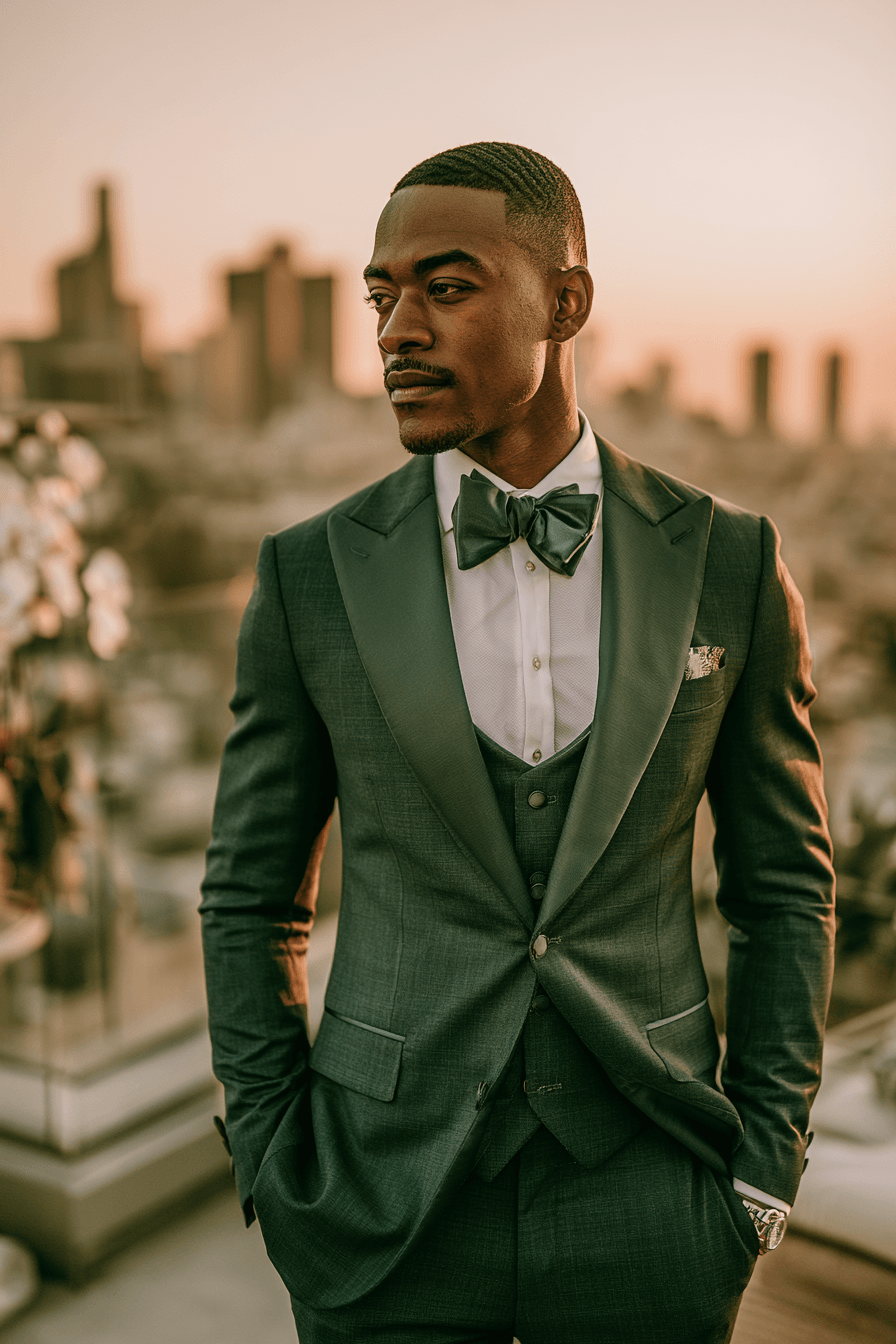 27 Green Tuxedo Wedding Ideas for a Stylish and Modern Celebration