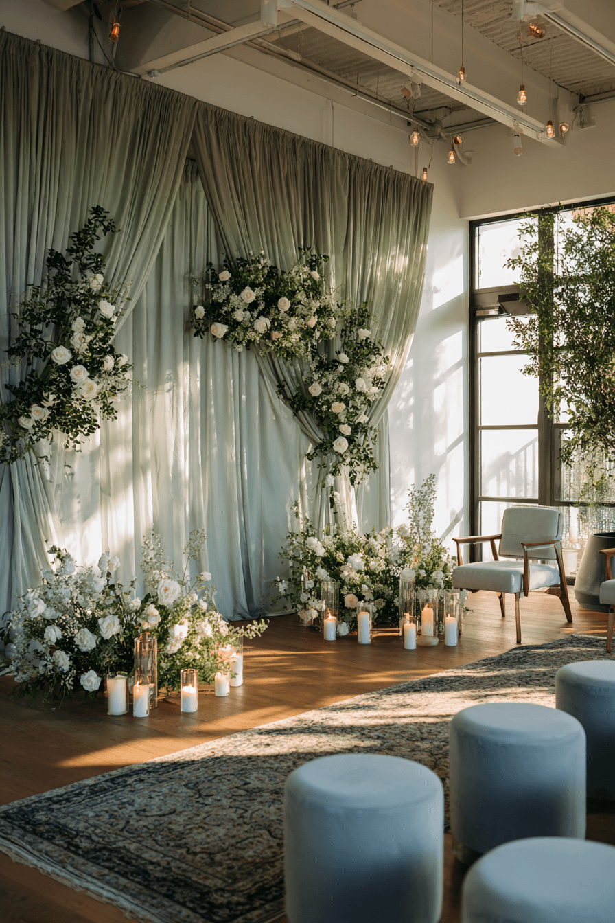 27 Beautiful Sage Green Wedding Backdrop Ideas for Every Theme