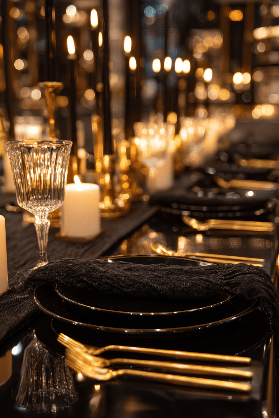 27 Fabulous Black and Gold Dinner Party Ideas for a Glamorous Celebration