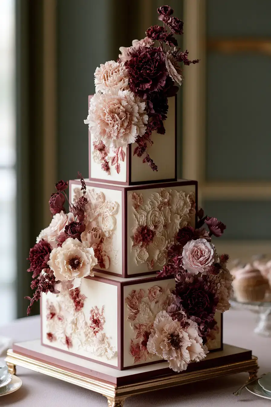 27 Beautiful Burgundy and Blush Wedding Color Combinations