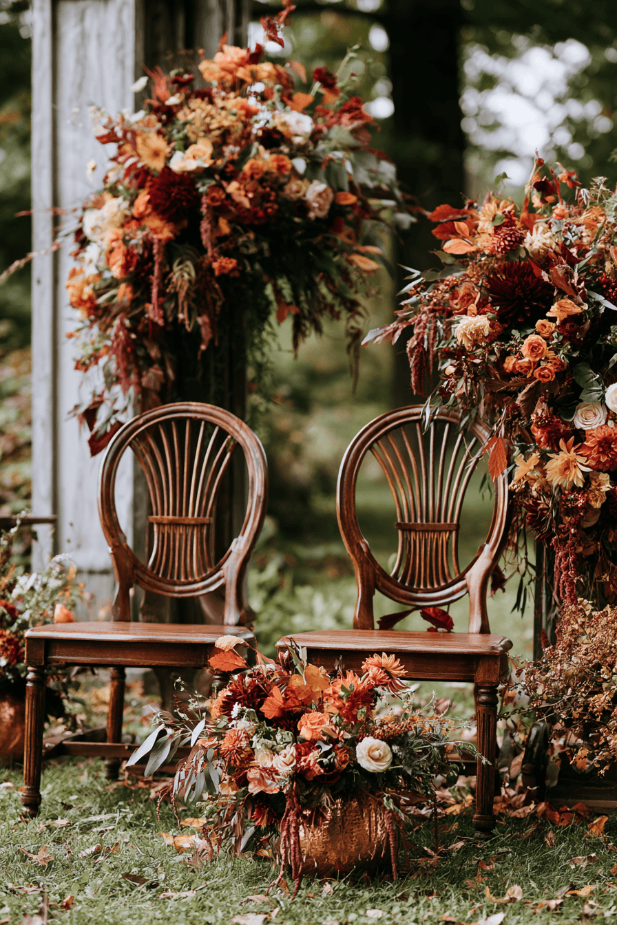 27 Cozy Fall Outdoor Wedding Ideas for a Romantic Autumn Ceremony