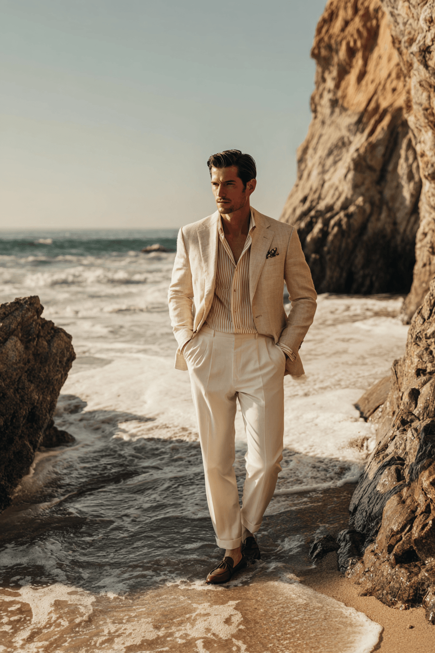 27 Beach Wedding Outfit Ideas for Men That Look Effortlessly Stylish