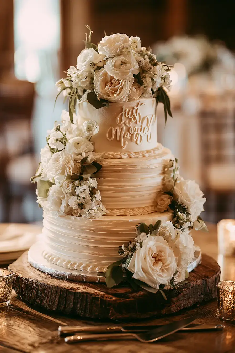 27 Elegant Just Married Cake Ideas for a Picture Perfect Reception