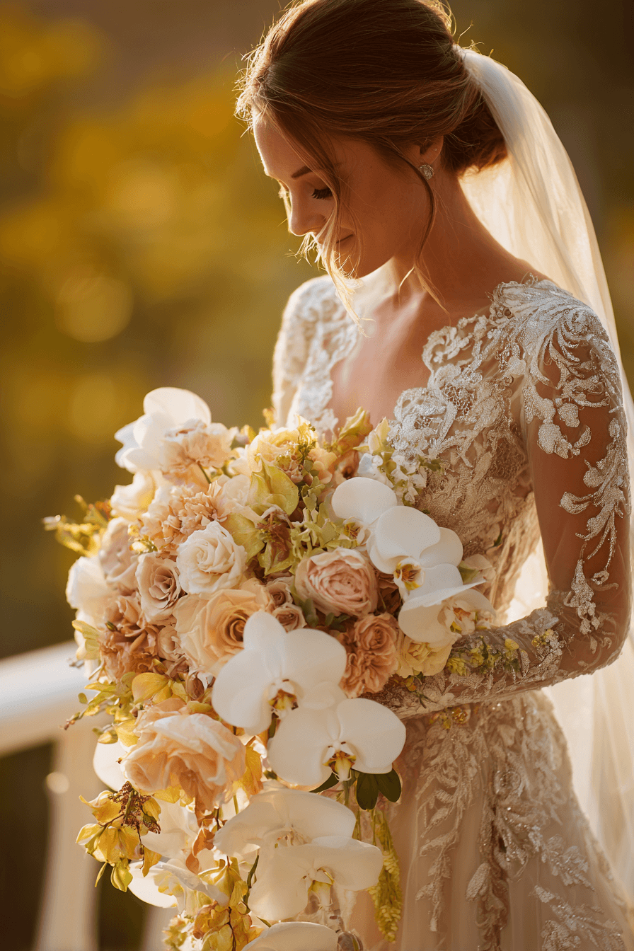 27 Beautiful Cascading Wedding Bouquets for Your Dream Wedding