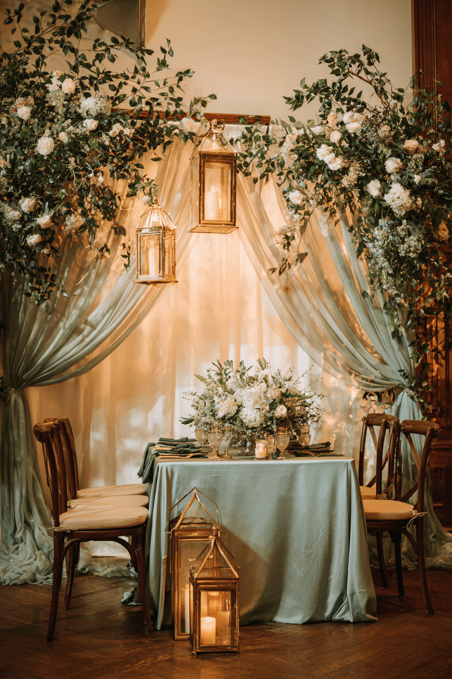 27 Beautiful Sage Green Wedding Backdrop Ideas for Every Theme