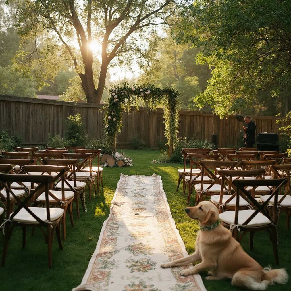 Backyard Wedding Ideas That Actually Work (Not Just Pinterest Fantasies) Intimate backyard wedding ceremony
